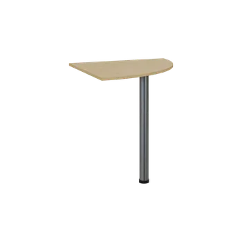 Stolová podnož TS 7 - 7 deska spojovací, kovová podnož chrom, síla desky 18 mm, široká 700 mm, javor horský