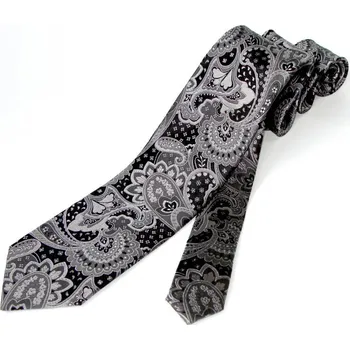 Kravata Lee-Openheimer - Hedvábná kravata, tyrkysově mátová paisley, šířka 8 cm