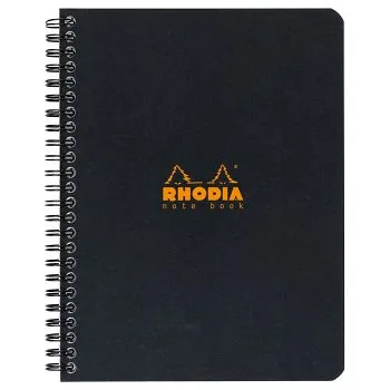 Blok Kroužkový zápisník Rhodia 16x21cm linkovaný – Black (Kroužkový zápisník Rhodia 16x21cm linkovaný – Black)