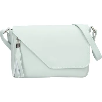 Kabelka Dámská kožená crosbody kabelka Italia Kalia - modro-zelená