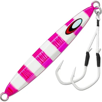 Umělá nástraha Storm Jig Gomoku Kensaki Zebra Glow Pink Délka: 10,5cm, Hmotnost: 100g