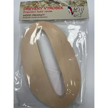 Číslo 0 velké přírodní – výška 180 mm
