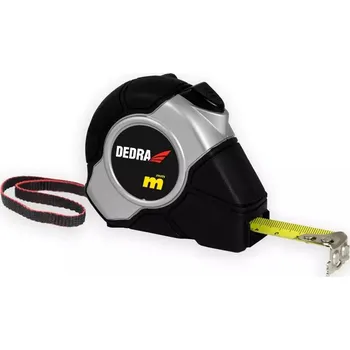 metr Metr 5m/19mm, auto-blokáda, magnet, pogumovaný kryt DEDRA M593P