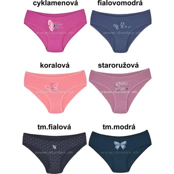 Dívčí spodní prádlo EVONA Kalhotky K830-1 Barva: tm.modrá, Velikost: 164