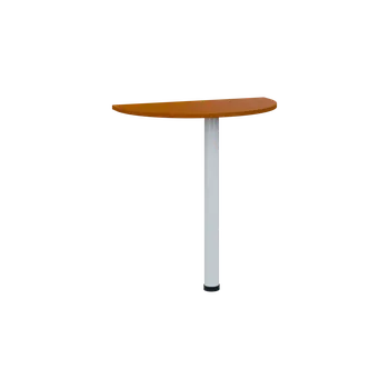 Stolová podnož TJD - 70 přístavba jednací, kovová podnož bílá, síla desky 18 mm, široká 700 mm, třešeň šumavská