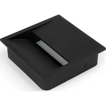 Plastová čtvercová průchodka 85x85mm - černá (15 ks)