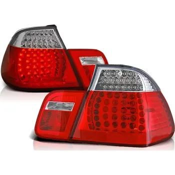 Zadní světlomet Zadní světla, lampy LED BMW E46, 1998-2001, sedan, čiré, červené (LDBM07)