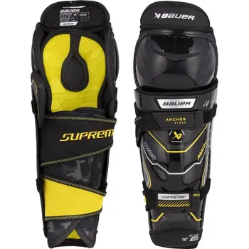 Hokejový chránič holeně Hokejové holeně Bauer S23 Supreme Mach Youth Velikost: 10"