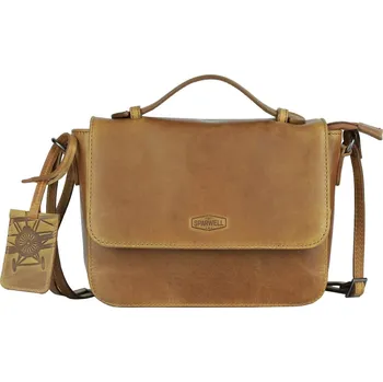 Kabelka Dámská kožená crossbody kabelka Sparwell Matilde - koňak