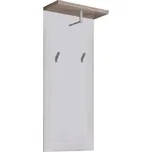 Věšákový panel ANGELIT, bílá/dub sanremo + vyzvednutí ZDARMA