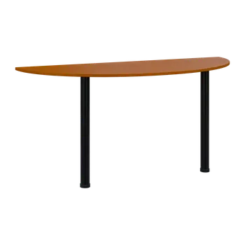 Stolová podnož TJC - 160 přístavba jednací, kovová podnož černá, síla desky 18 mm, široká 1600 mm, třešeň šumavská