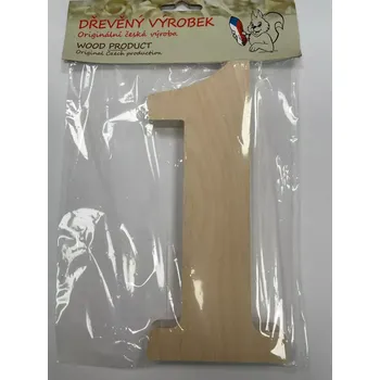 Číslo 1 velké přírodní – výška 180 mm