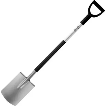Lopata Rýč ostrý, kovová násada, plastová rukojeť D 122cm DEDRA 80B006