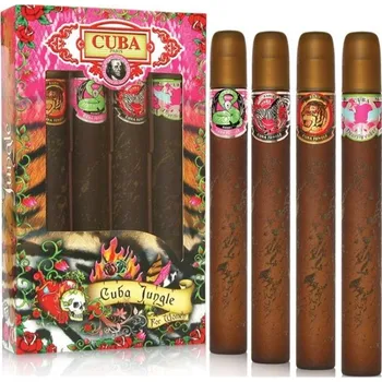 Dámský parfém Cuba Cuba sada Jungle Woman parfémovaná voda 4 x 35 ml Heartbreaker / Tiger / Snake / Zebra