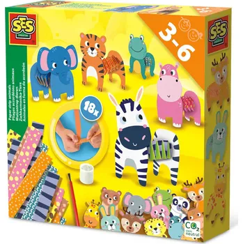 kreativní sada SES creative 14041 Tvoření zvířátek z papírových proužků