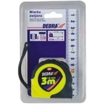 metr Svinovací metr 8m/25mm pouzdro ABS+guma, věšáček DEDRA M882P