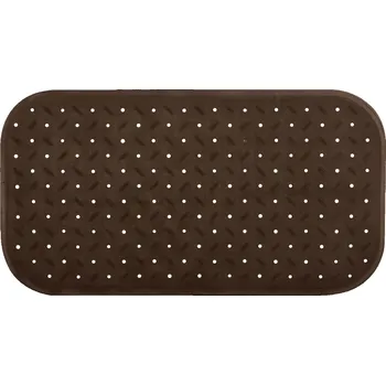 Protiskluzová podložka MSV protiskluzová podložka do vany CLASS Premium, hnědá, SBS kaučuk, 36 x 65 cm