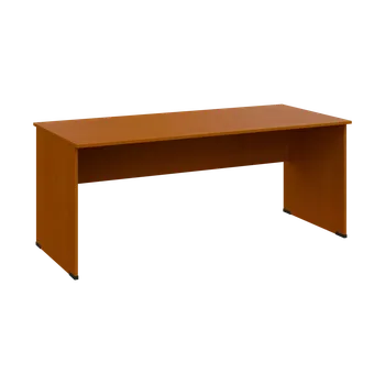 Psací stůl TP 8 - 18 stůl kancelářský, dřevěná podnož, deska 18 mm, široký 1800 mm, třešeň šumavská