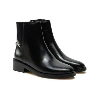 Dámské kozačky Polokozačky MICHAEL Michael Kors Carlisle 40F4CLME5L Černá 39