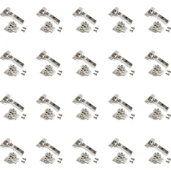 Šroub Sada 20 naložených závěsů X91 s tlumením a europodložkami, H0, niklované