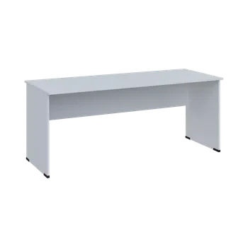 Psací stůl TP 7 - 18 stůl kancelářský, dřevěná podnož, deska 18 mm, široký 1800 mm, bílá