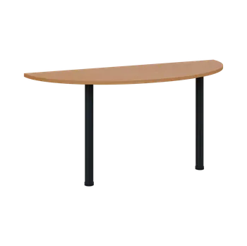 Stolová podnož OJC 2 - 16 přístavba jednací, kovová podnož černá, síla desky 25 mm, široká 1600 mm, buk royal