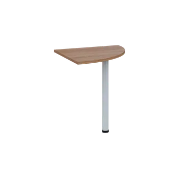 Stolová podnož OS 27 - 7 deska spojovací, kovová podnož bílá, síla desky 25 mm, široká 700 mm, dub bardolino