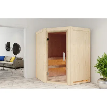 Sauna Finská sauna KARIBU LARIN - čiré dveře Varianta: finská sauna KARIBU LARIN (85554) LG3970