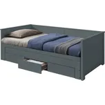 Rozkládací postel RICHENZA, šedá + vyzvednutí ZDARMA