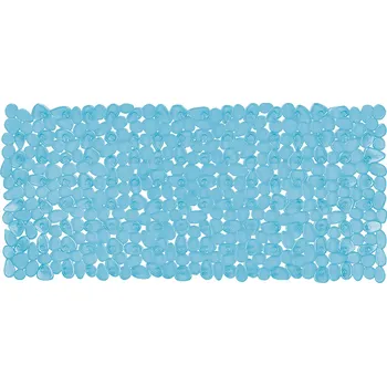 Spirella protiskluzová podložka do vany RIVERSTONE, modrá, PVC, 75 x 36 cm