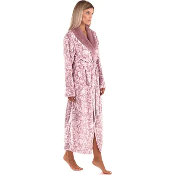 Dámský župan Flora Mauve Mist - Dámský Župan s Límcem - Model 25 56 4303 - XXL