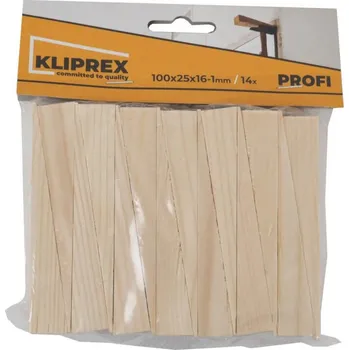 Obklad Klínky dřevěné 100x25x16-1 mm (14 ks)