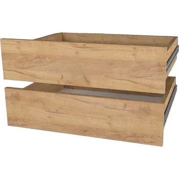 Šatní skříň Zásuvky (2ks) 43x60 ke skříni, dub kraft zlatý + vyzvednutí ZDARMA