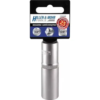 Gola hlavice Dlouhá násada 6-úhelníková 1/2"" 8mm DEDRA 17B308Z