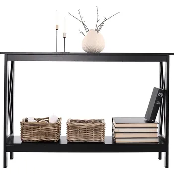 police Konzolový stolek JENOVÉFA, černá + vyzvednutí ZDARMA