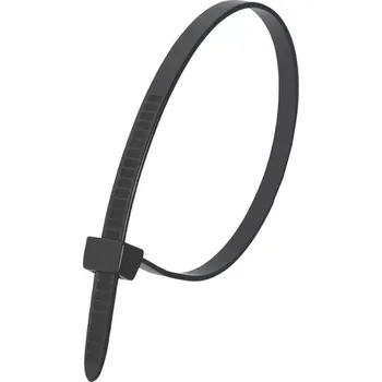 Stahovací páska Nylonová stahovací páska 2,5x200 mm černá 100 ks DEDRA 11C25202