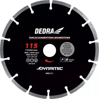 Řezný kotouč Kotouč segmentový 125/22,2mm Dynamic DEDRA HP2112