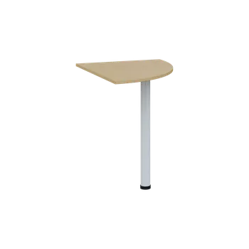 Stolová podnož TS 6 - 8 deska spojovací, kovová podnož bílá, síla desky 18 mm, široká 800 mm, javor horský