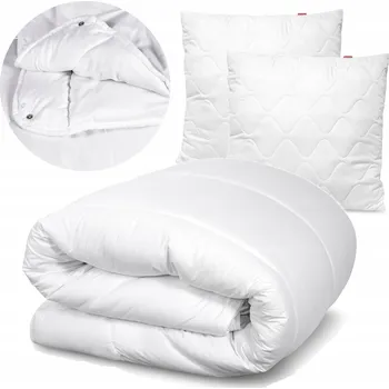 přikrývka Antialergická Přikrývka Duo Celoroční Dvojitá 160x200 + 2 Polštáře 70x80