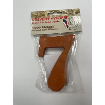 Číslo 7 střední rezaté – výška 100 mm