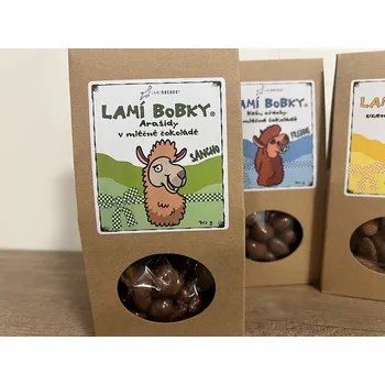 Bonbon Lamí bobky Arašídy v mléčné čokoládě SANCHO 90g