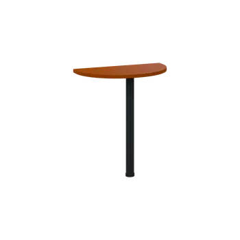 Stolová podnož OJD 2 - 70 přístavba jednací, kovová podnož černá, síla desky 25 mm, široká 700 mm, třešeň šumavská