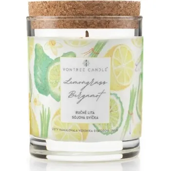 Svíčka Vontree Candle Sójová vonná svíčka Citronová tráva & Bergamot