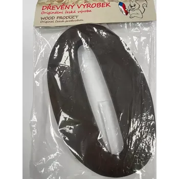 Číslo 0 velké hnědé – výška 180 mm