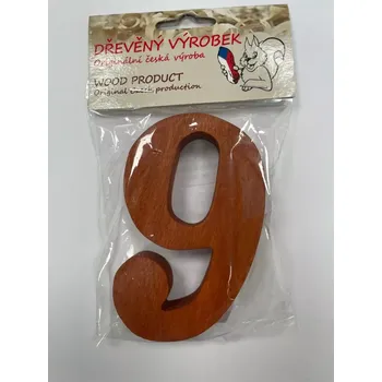 Číslo 9 střední rezaté – výška 100 mm