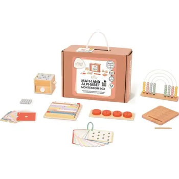 Dřevěná hračka eliNeli Sada montessori hraček pro děti od 3 let (36+ měsíců) - edukativní box