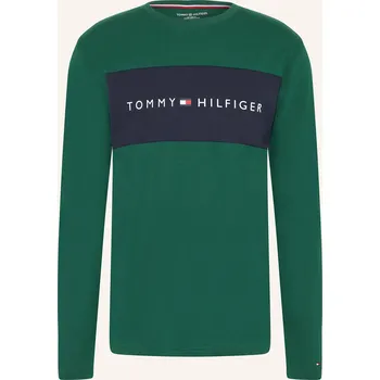 Pánské tričko Tommy Hilfiger Pánské Pohodlné Domácí Tričko, zelená / tmavě...
