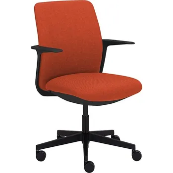 ALBA kancelářská židle LEVIA, černý plast - nízký opěrák