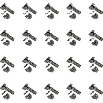 Šroub Sada 20 polonaložených závěsů X91 s tlumením a podložkami k přišroubování, H0, titanové