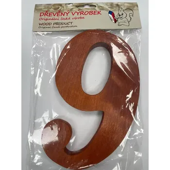 Číslo 9 velké rezaté – výška 180 mm